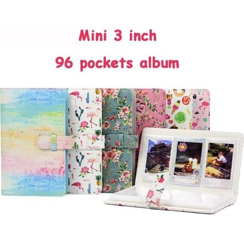 3 Inch 96 Pockets Mini Films Photo Paper Album Book Instax Fujifilm Instant Mini 8 9 7s 70 25 50s 90 Camera Name Card Holder