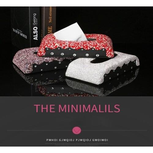 Car Tissue Box Storage Towel Sets Bathroom Auto Room Sun Visor Towel Box Holder Luxury Car Tissue Holder with Luxurious Cover