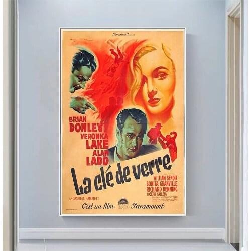 CP1020 The Glass Key (2) Classic Hot Movie Print Silk Fabric Poster Indoor Wall Art Decor Gift