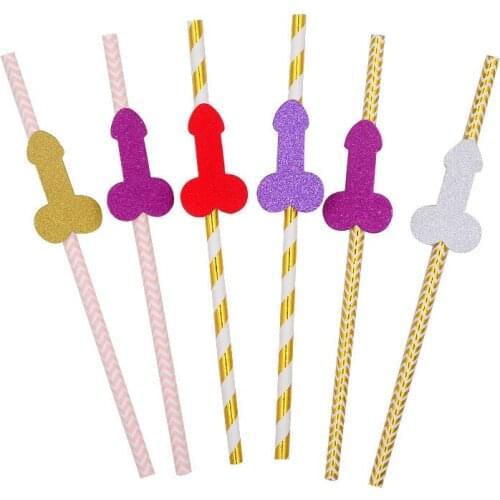 Bridal Shower Fun Straw Hen Party Bridesmaid Drinking Props Single Party Supplies Wedding Decoration Party Decoration