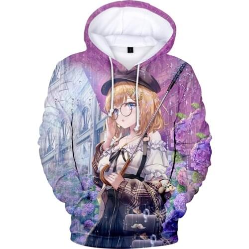 HOLOLIVE VTuber Watson Amelia 3D Print HOODIE Fall Winer Suit Hoodies Sportswear Hoodies Youthful Kawaii Women/Men The hooded