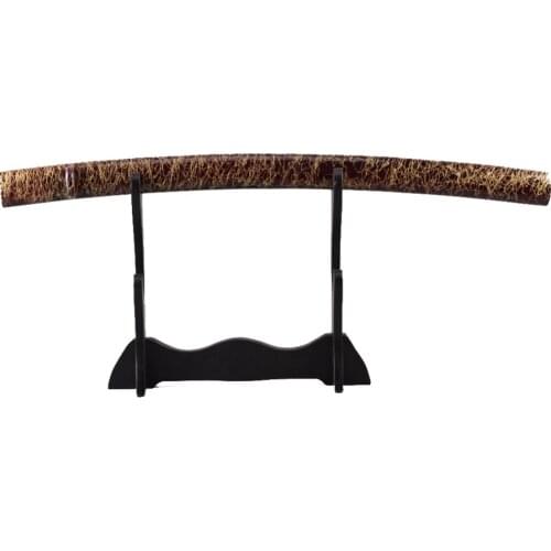 Delicate Sword Fitting Fully Handmade Golden Lines Pattern Coffee Saya Sheath Scabbard for Samurai Sword Japanese Katana