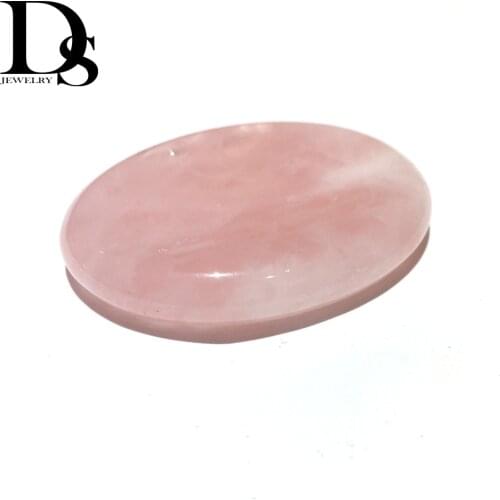 Natural Pink /Rose Quartz Thumb Worry Stone Oval Crystals Palm Stones Reiki Healing Chakra ,Wicca Crystal For Gift Decoration