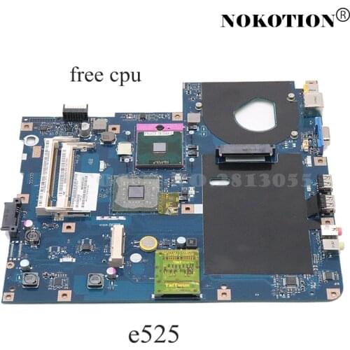 NOKOTION MBN5402001 KAWF0 LA-4851P Laptop Motherboard for Acer aspire E525 GL40 DDR2 Mainboard Free cpu Tested