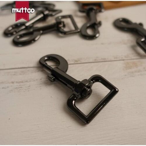 Wholesale environmental gun black 2.5cm metal Swivel clasp lobster claws Hardware dog clip buckle leash metal accessories PK-25B