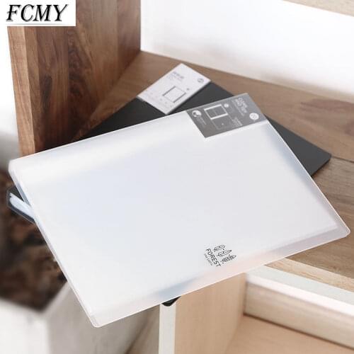 A4 File Bag 20/40/60 Pages Data Book Large Capacity Files Folder Information Booklet Stationery Office School Supplies