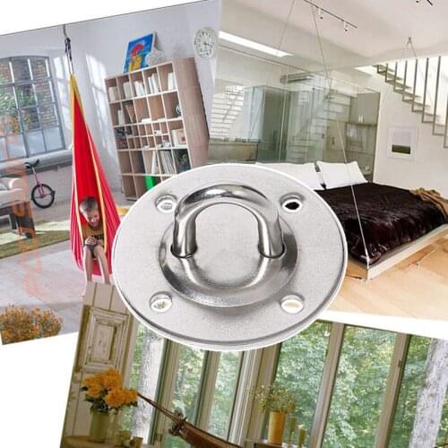 Ceiling Mount Anchor Stainless Steel Fixed Buckle Hammock Hanging Plate for Swing Strength Training JA55