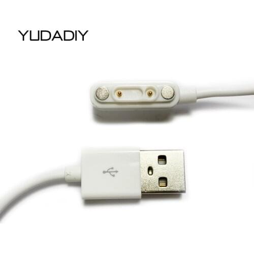 Factory direct universal child smart watch wristbands 2-pin spacing 8mm watch bracelet charger cable for 360P1/8x/M1/SE5/W910