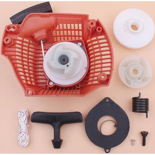 Recoil Rewind Pull Starter For Husqvarna 435 435E 440 440E Pulley Hub Spring Handle Grip Rope Kit Chainsaw 544287002