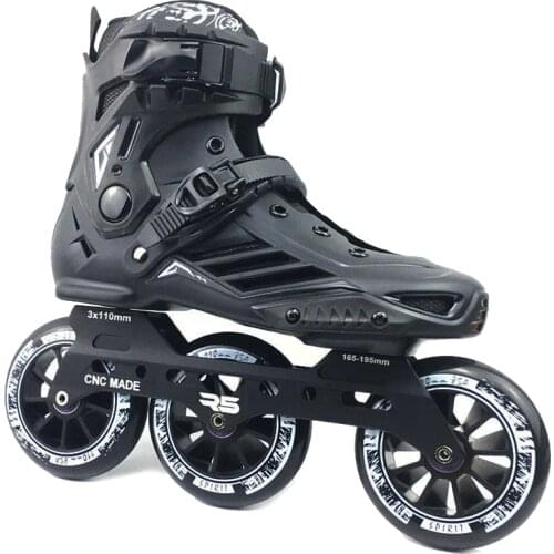 Original RS6 Inline Speed Skates Professional Adult Kids Roller Skating Shoes 3*110mm Wheels Size 35-46 Free Skating Patins