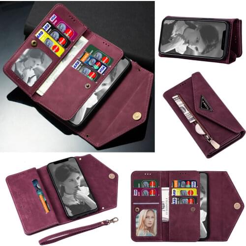 Luxury Leather Wallet Zipper Flip Multi-card slot Wallet For Huawei Mate20Pro/LYA-L0C/LYA-L09 Case Leather Shell Phone Bag Cover