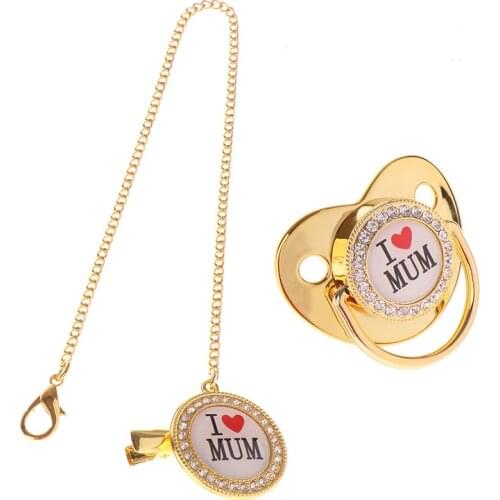 Pacifier With Chain Clips Newborn Infant Food Grade Nipples For Baby Newborn Baby With Pacifier And Chain Clip