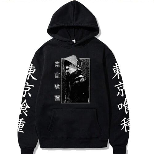 Funny Tokyo Ghoul Hoodies Hip Hop Long Sleeve Sweatshirt Casual Couple Tops Sudaderas Hombre