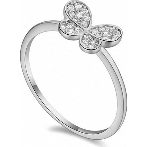 TRACYSWING Real Austrian Crystals Brand AAA Zirconia Micro Inlays Fashion Ring for women New Geometric Th-108722