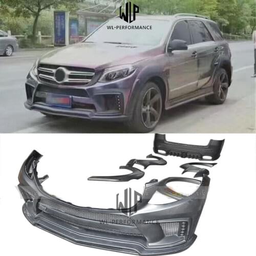 W166 GLE 320 400 Car body kit FRP Unpainted front bumper rear bumper for Mercedes Benz W166 GLE 400 WALD BODY KIT