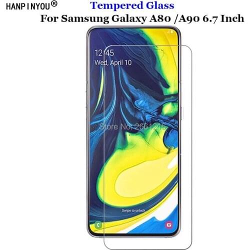 For Samsung Galaxy A80 Tempered Glass 9H 2.5D Premium Screen Protector Film For Samsung Galaxy A90 6.7"