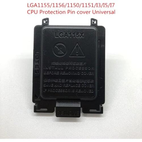 100P Motherboard CPU Socket Protection Shell Black Cover for LGA1155/1156/1150/1151/I3/I5/I7 Universal CPU Protection pin cover