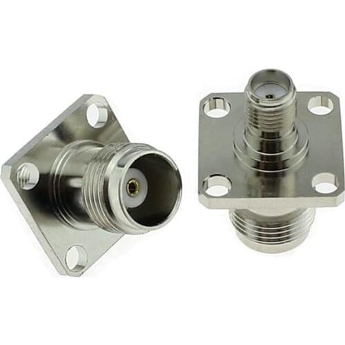 Free Shipping 10PCS RF Adapter Connector Jack Plug TNC/SMA-KKF,TNC Female Turn SMA Female With Flange Fixed SMA/TNC-KKF 50R