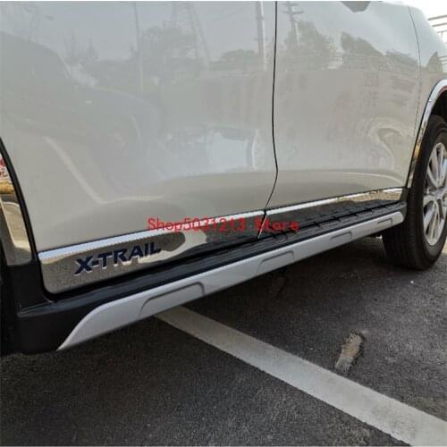 For Nissan X-Trail X Trail 2014-2019 Stainless Steel body side moldings side door decoration protector accessories