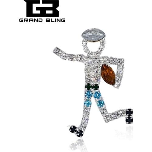 Hand-made Soccer Player Brooch Pin as the Gift to Soccer Fans