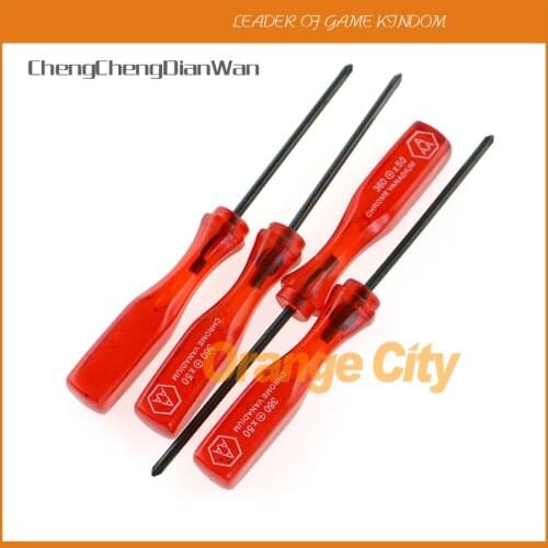 ChengChengDianWan 10pcs 2.0mm Cross Screw Driver Tool + Screwdriver for NDS NDSL GBA SP Wii repair tool