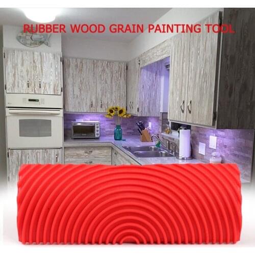 Wood Grain Wheel Brush Grain Pattern DIY Graining Painting Tool For Wall Decoration Table Texture Art Painting Tool Set