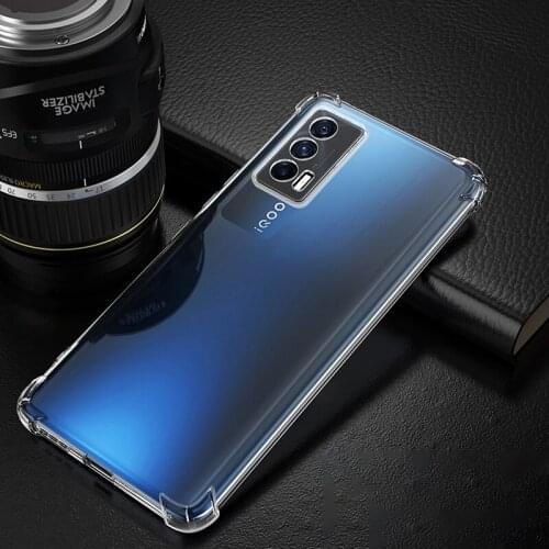 Fall-Proof Transparent Phone Case for VIVO IQOO Neo 5 5G Funda Airbag Shockproof Soft Silicone Original Prime Back Cover Coque