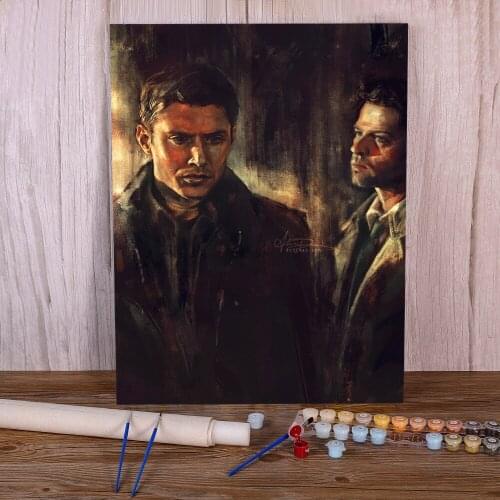 Doodles DIY Painting By Numbers Complete Kit Acrylic Paints 40*50 Oil Painting Wall Decoration For Adults Wall Art Handicraft