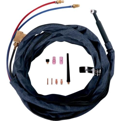 WP-20F TIG Soldering Torch 250Amp Water-Cooled Flexible Heads Welding Kit with 25ft Cable Replacement for Miller Syncrowave