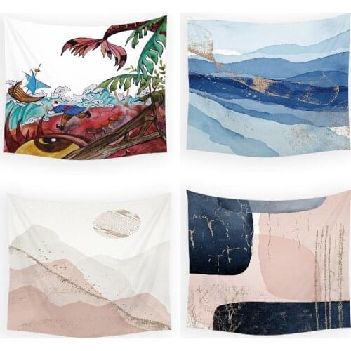 Abstract painted mountains and rivers tapestry aesthetic mandala tapestry tapestry wall hanging home decoration wall wall decor