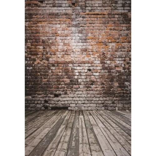 Laeacco Grunge Brick Wall Vintage Wooden Boards Floor Stage Scene Photography Backgrounds Photographic Backdrop For Photo Studio