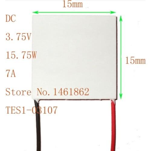 TES1-03107 7A 15W 3V 15*15MM Small power laser cosmetic device Electronic components Temperature control of laser device