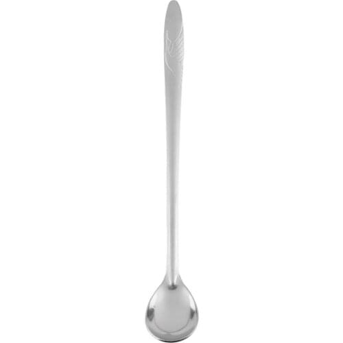 Long-Handle Spoon Ice Cream Tea Coffee Handled Long Handle Stainless Steel Spoons Flatware Popular New Drop Shipping