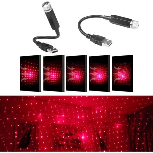 5 Lighting Pattens Mini USB LED Lights Car Interior Ambient Atmosphere Lamp Decorative Signal Light Plug and Play Home Auto use