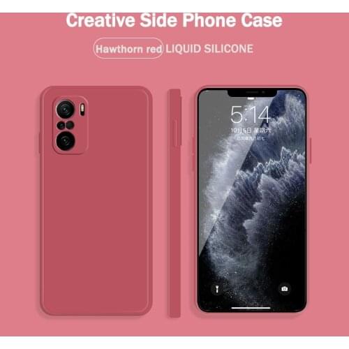Straight Edge Style Soft Handfeeling Gel Silicone Shockproof Phone Case for Xiaomi Redmi K40 Dustproof Back Cover