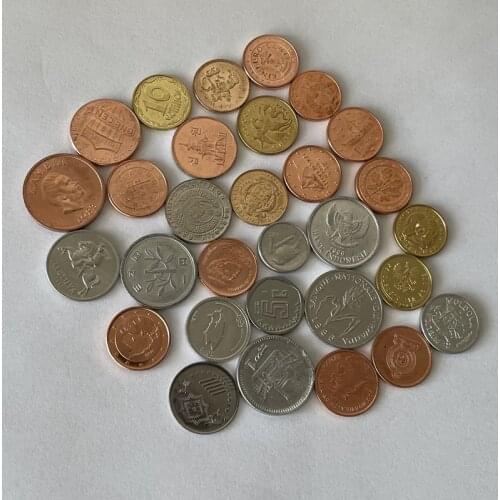 Random 30 Coins From Different Countries Real Genuine Original Coin World Country World Collection Gift Souvenir Set