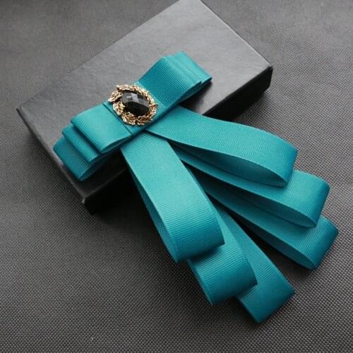 New Suits Man Brooches Pins Personality Big Ribbon Bowknot Bow Tie Corsage Wedding Groom Accessories Fashion Jewelry