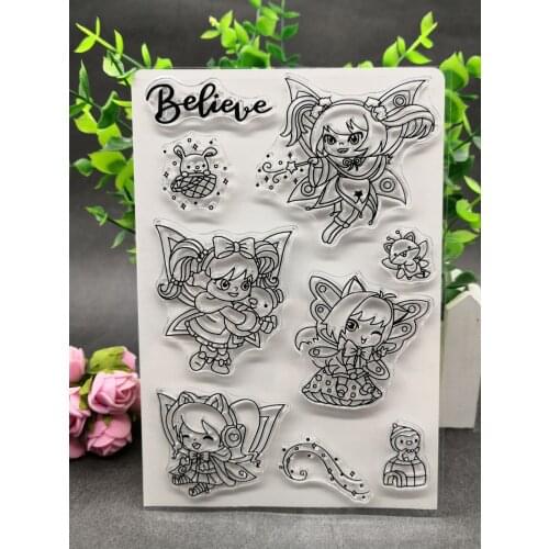 Angel Clear Silicone Rubber Stamp for DIY scrapbooking/photo album Decorative craft A26