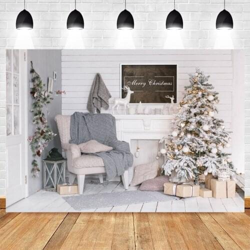 Yeele Christmas Backdrop Photocall Tree Gift Sofa Baby Portrait Photography Photographic Background Photozone For Photo Studio