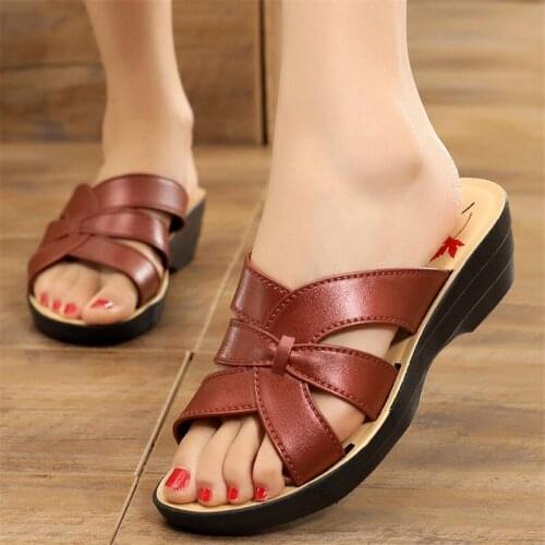 Fashion Women Summer 2021 Sandals Shoes Strap Leisure Platform Wedges Sandals Casual Slippers Women Slides Shoes Femme