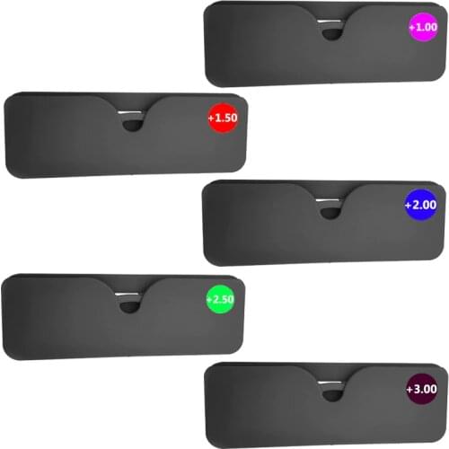 Ultralight Tr90 Frame Folding Reading Glasses Men Women Ultra-thin Portable Presbyopia Glasses can be Attach to Phone Case 1.0-3