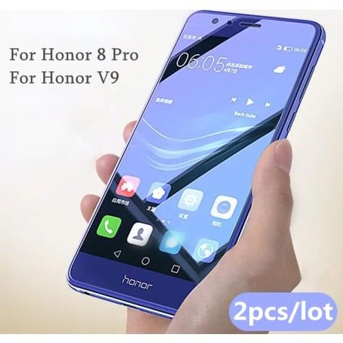 2Pcs/lot Full Tempered Glass For Huawei Honor 8 Pro Honor V9 Screen Protector 0.26mm 9H Explosion-proof Glass For honor V9/8 pro