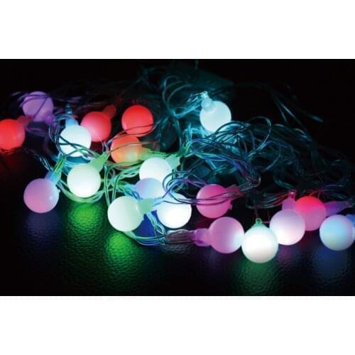 20pcs 5m 20leds best selling outdoor holiday LED ball light Christmas Lighting Fantastic Party Decoration Light With tail plug