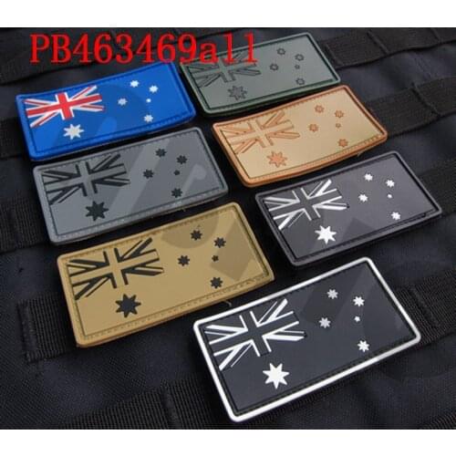 3D PVC patch The Australian flag Rubber patch