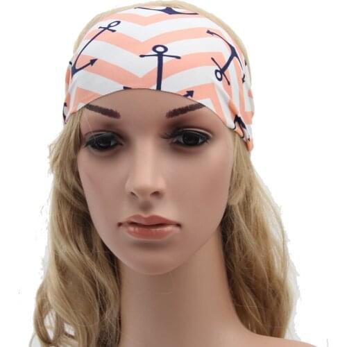 500pcs/lot new women fashion sport Bohimian Style print headband/yoga headband