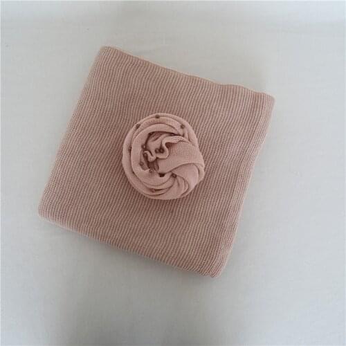 Dusty Pink Posing Background Newborn Wrap and Blanket Set Jersey Knit Wraps Bean Bag Fabric Blanket Photography Props