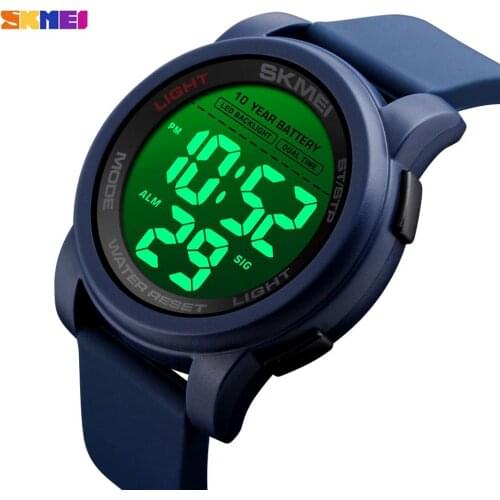 SKMEI Mens Watches Watch Sport Wristwatches LED Back Light 2 Time Clock Waterproof Japan Movement Electronic Relogio Masculino
