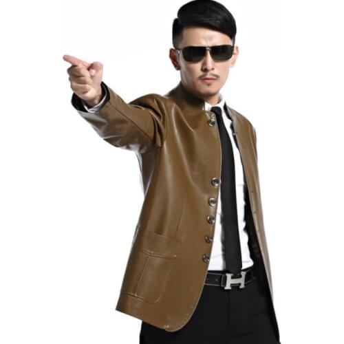 Spring autumn slim leather jacket men jaqueta de couro masculino motoqueiro chaqueta hombre mens faux leather coats youth korean