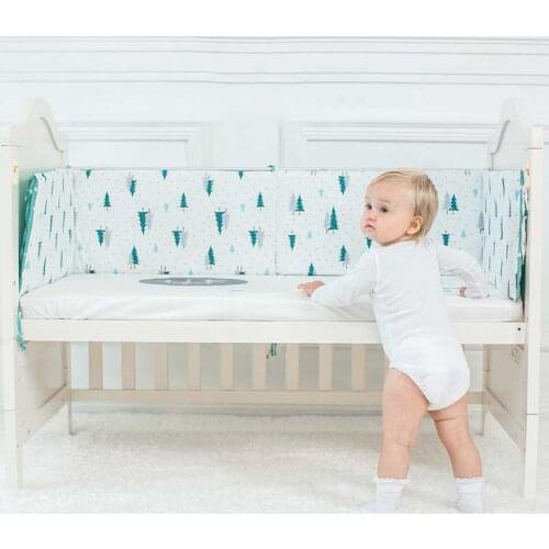 1PCS Nordic Baby Bedding Bumper Crib Around Cushion Sleeper Fence Cot Protector 120x30cm