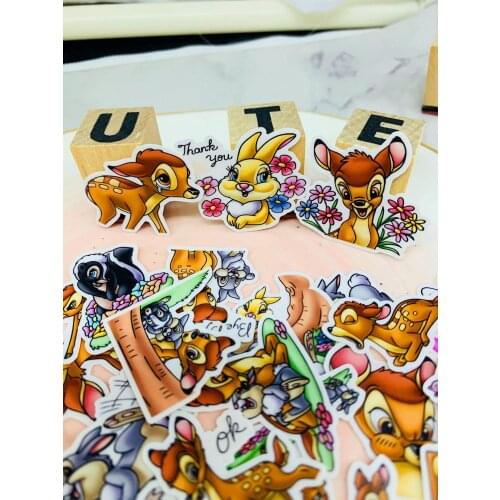 40pcs Creative Cute Self-made Cute deer rabbit stickersScrapbooking Stickers Decorative Sticker DIY Craft Photo Albums